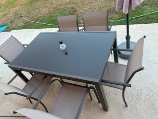 Mesa y 6 Sillas de Jardín