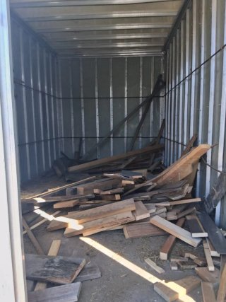 Contenedor de camión tipo caja