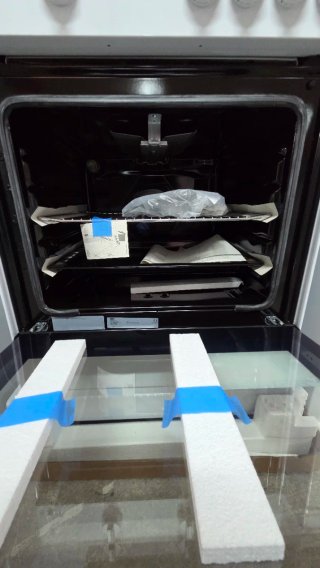 Cocina de gas blanca Beko