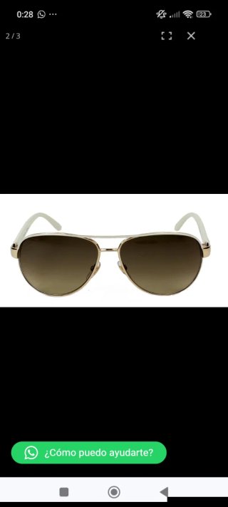 Gafas de sol Gucci aviador doradas