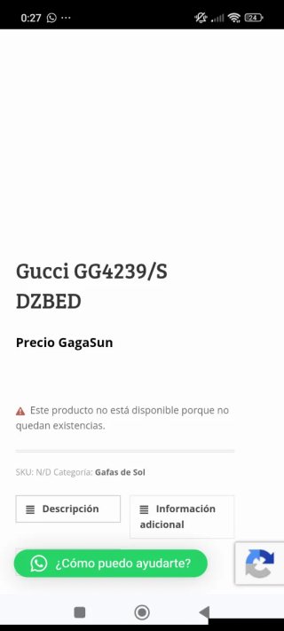 Gafas de sol Gucci aviador doradas