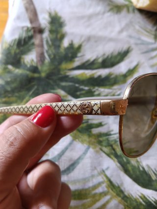 Gafas de sol Gucci aviador doradas