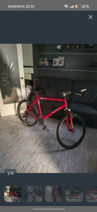 Bicicleta de Montaña Roja