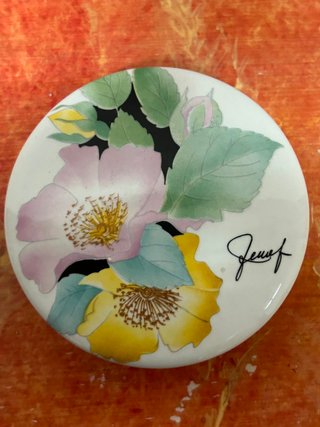 Scatola Ker Vitrex Jeusef in ceramica vintage