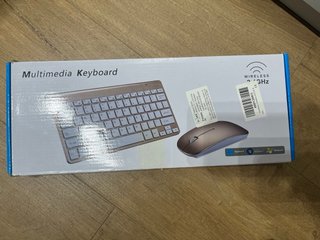 Teclado inalámbrico multimedia con caja