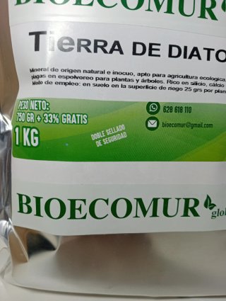 Tierra de Diatomeas Bioecomur 1kg.