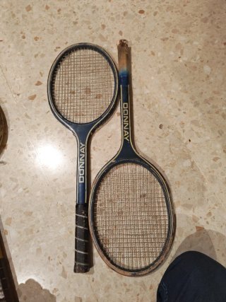 Lote 4 raquetas tenis vintage