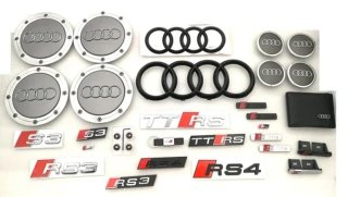 TAPONES RUEDA AUDI SLINE VÁLVULAS LLANTAS