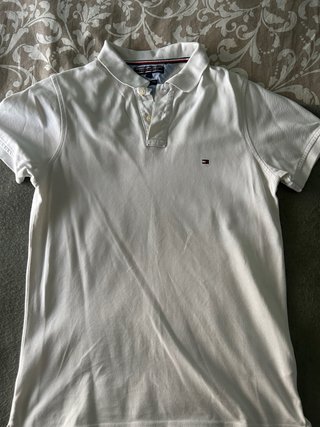 Polo Tommy Hilfiger Blanco Talla M