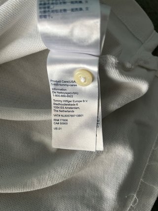 Polo Tommy Hilfiger Blanco Talla M