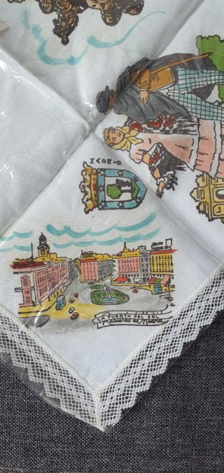 Pañuelo Antiguo Madrid Colección Vintage Nuevo