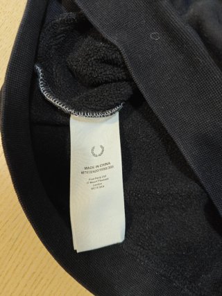 Sudadera Fred Perry gris y negra - Talla M