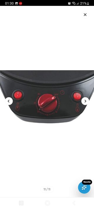 Fornetto Pizza e Grill Kooper Italì 1200W