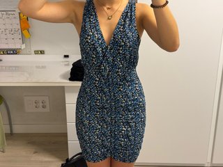 Vestido floral azul