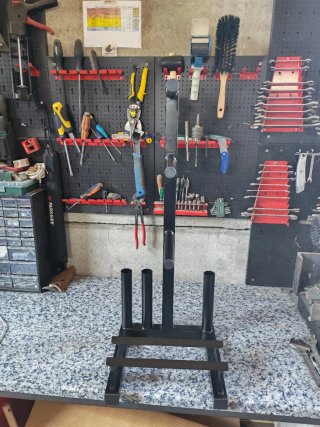 Rack soporte para discos d pesas y base mancuernas