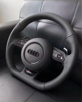 Volante Audi RS Cuero Perforado con Levas