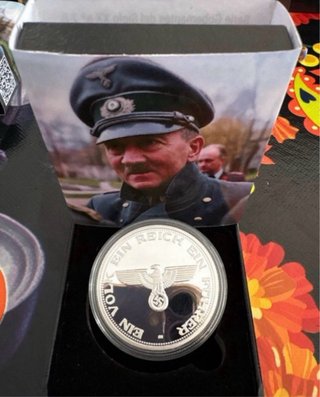 Moneda Conmemorativa Adolf Hitler Chapado Plata