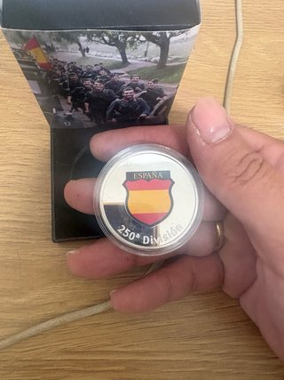 Moneda Conmemorativa División Azul Plata Ed. Limit