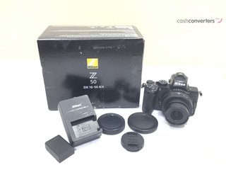 camara digital evil nikon z50+ 16-50mm 3.5-5.6 vr dx