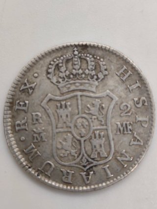 Moneda Antigua de plata 1794 CAROLUS IIII