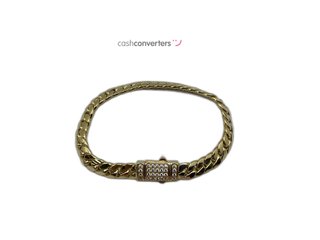 pulsera oro 18k con piedra con circonita