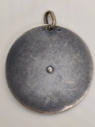 Medalla Virgen María Orando Plata