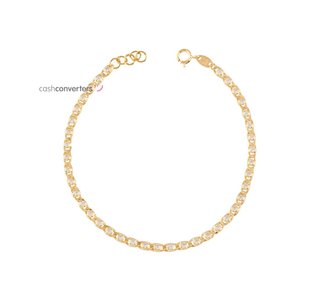 pulsera oro 18k con piedra con circonita