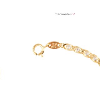 pulsera oro 18k con piedra con circonita