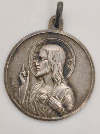 Medalla plata Sagrado Corazón de Jesús