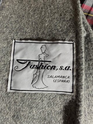Abrigo de paño gris clásico T48