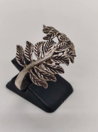 Anillo Hojas Plata Vintage
