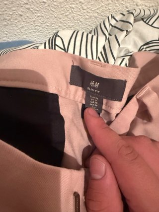 Pantalón de traje rosa