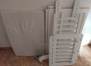 Minicuna madera 80x55x90 como nueva