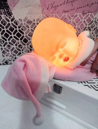 MUÑECO VINTAGE LE ABRAZAS Y LUCE