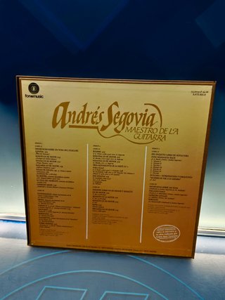 3 lps, BOX, vinilos, Andrés Segovia, maestro de la guitarra