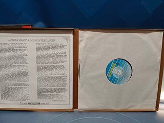 3 lps, BOX, vinilos, Andrés Segovia, maestro de la guitarra