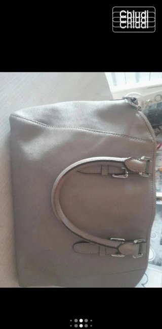 Borsa Michael Kors Beige/Argento
