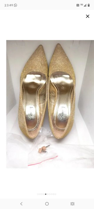 Scarpe oro tacco alto donna