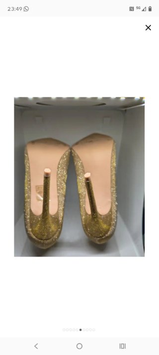 Scarpe oro tacco alto donna