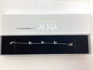 pulsera plata 925mm con piedra con circonita
