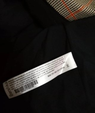 Blazer donna Bershka fantasia quadri