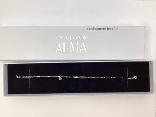 esclava plata 925mm con piedra con circonita