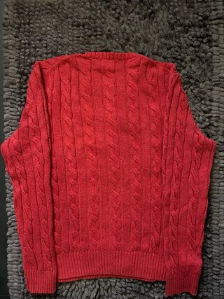 Maglione Ralph Lauren Trecce Rosso Taglia M