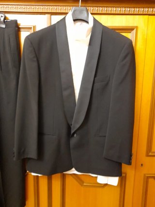 Completo Smoking Loro Piana Nero
