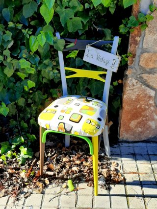 Silla Thonet Vintage Pintada a Mano
