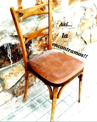 Silla Thonet Vintage Pintada a Mano