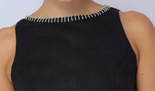 Vestido preto linho bambooblonde Bali