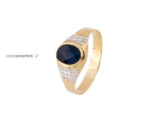 sello oro 18k con piedra con espinela t. 26 (21,01 mm)