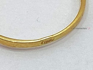 anillo oro 18k con piedra con circonita