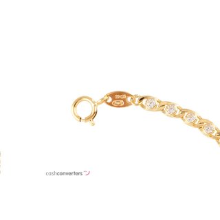 pulsera oro 18k con piedra con circonita